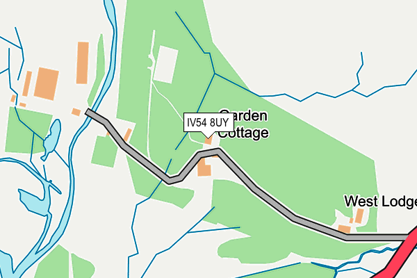 IV54 8UY map - OS OpenMap – Local (Ordnance Survey) IV54 8UY map - OS OpenMap – Local (Ordnance Survey)