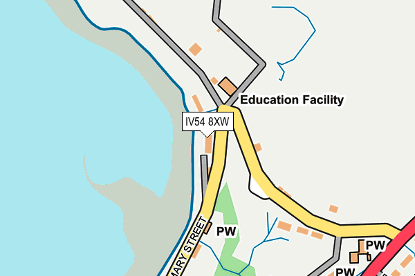 IV54 8XW map - OS OpenMap – Local (Ordnance Survey)