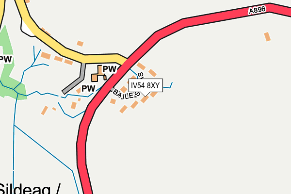 IV54 8XY map - OS OpenMap – Local (Ordnance Survey) IV54 8XY map - OS OpenMap – Local (Ordnance Survey)