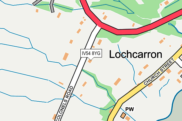 IV54 8YG map - OS OpenMap – Local (Ordnance Survey) IV54 8YG map - OS OpenMap – Local (Ordnance Survey)