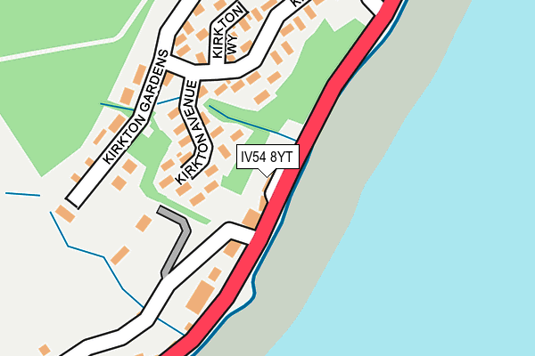 IV54 8YT map - OS OpenMap – Local (Ordnance Survey)