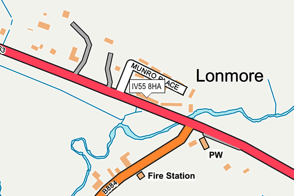 IV55 8HA map - OS OpenMap – Local (Ordnance Survey) IV55 8HA map - OS OpenMap – Local (Ordnance Survey)