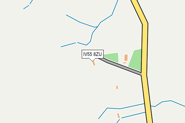 IV55 8ZU map - OS OpenMap – Local (Ordnance Survey)