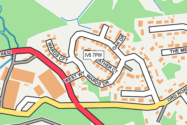 IV6 7PW map - OS OpenMap – Local (Ordnance Survey) IV6 7PW map - OS OpenMap – Local (Ordnance Survey)