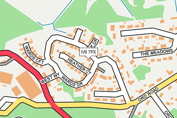 IV6 7PX map - OS OpenMap – Local (Ordnance Survey) IV6 7PX map - OS OpenMap – Local (Ordnance Survey)