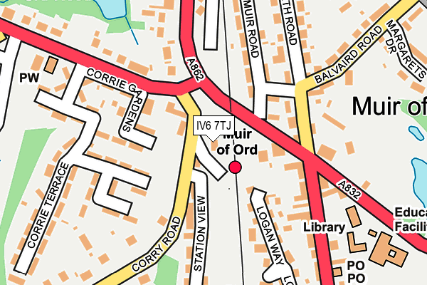IV6 7TJ map - OS OpenMap – Local (Ordnance Survey) IV6 7TJ map - OS OpenMap – Local (Ordnance Survey)