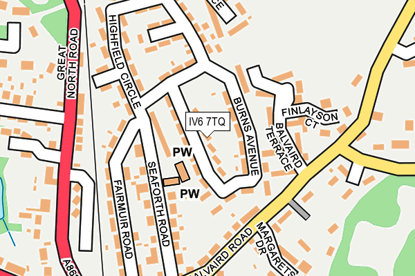 IV6 7TQ map - OS OpenMap – Local (Ordnance Survey) IV6 7TQ map - OS OpenMap – Local (Ordnance Survey)