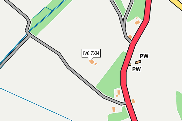IV6 7XN map - OS OpenMap – Local (Ordnance Survey) IV6 7XN map - OS OpenMap – Local (Ordnance Survey)
