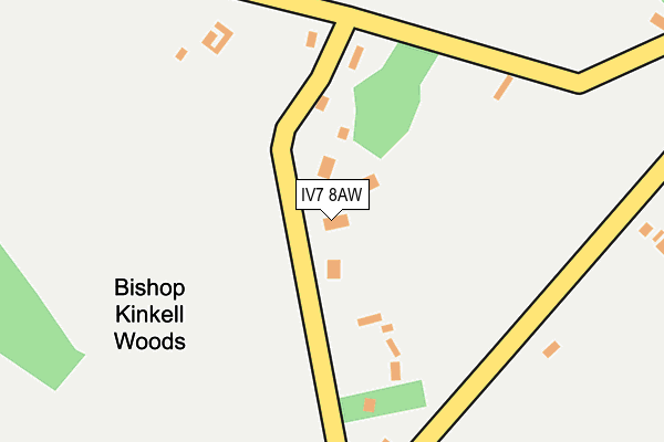 IV7 8AW map - OS OpenMap – Local (Ordnance Survey) IV7 8AW map - OS OpenMap – Local (Ordnance Survey)