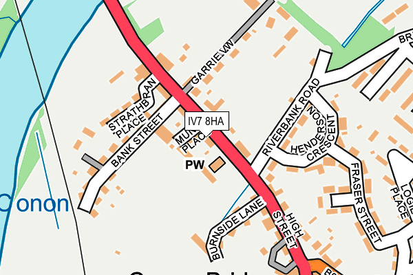 IV7 8HA map - OS OpenMap – Local (Ordnance Survey) IV7 8HA map - OS OpenMap – Local (Ordnance Survey)