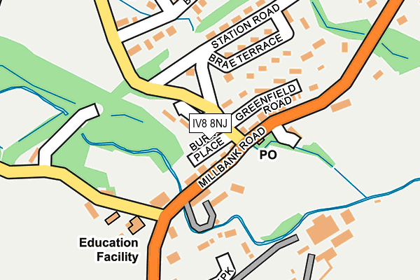 IV8 8NJ map - OS OpenMap – Local (Ordnance Survey) IV8 8NJ map - OS OpenMap – Local (Ordnance Survey)