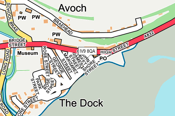 IV9 8QA map - OS OpenMap – Local (Ordnance Survey) IV9 8QA map - OS OpenMap – Local (Ordnance Survey)
