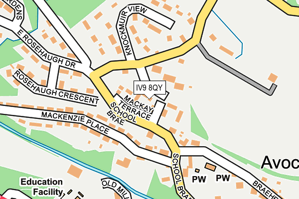 IV9 8QY map - OS OpenMap – Local (Ordnance Survey) IV9 8QY map - OS OpenMap – Local (Ordnance Survey)