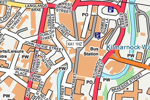 KA1 1HZ map - OS OpenMap – Local (Ordnance Survey) KA1 1HZ map - OS OpenMap – Local (Ordnance Survey)