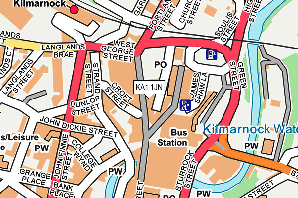 KA1 1JN map - OS OpenMap – Local (Ordnance Survey) KA1 1JN map - OS OpenMap – Local (Ordnance Survey)