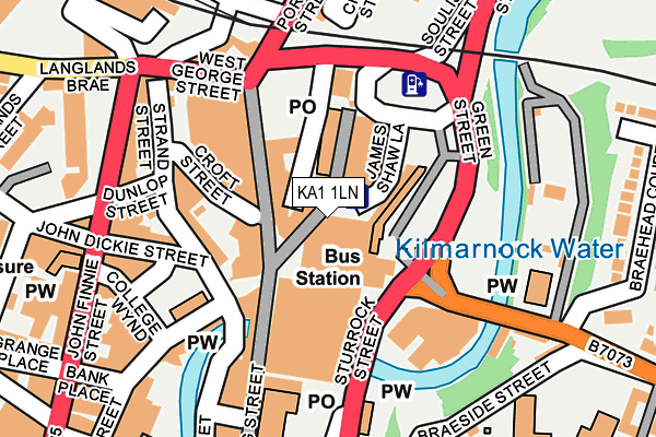 KA1 1LN map - OS OpenMap – Local (Ordnance Survey) KA1 1LN map - OS OpenMap – Local (Ordnance Survey)