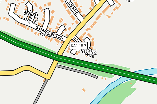 KA1 1RP map - OS OpenMap – Local (Ordnance Survey) KA1 1RP map - OS OpenMap – Local (Ordnance Survey)