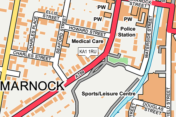KA1 1RU map - OS OpenMap – Local (Ordnance Survey)