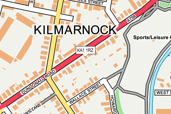 KA1 1RZ map - OS OpenMap – Local (Ordnance Survey) KA1 1RZ map - OS OpenMap – Local (Ordnance Survey)