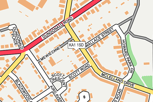 KA1 1SD map - OS OpenMap – Local (Ordnance Survey) KA1 1SD map - OS OpenMap – Local (Ordnance Survey)