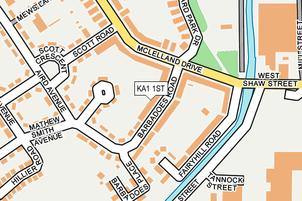 KA1 1ST map - OS OpenMap – Local (Ordnance Survey) KA1 1ST map - OS OpenMap – Local (Ordnance Survey)
