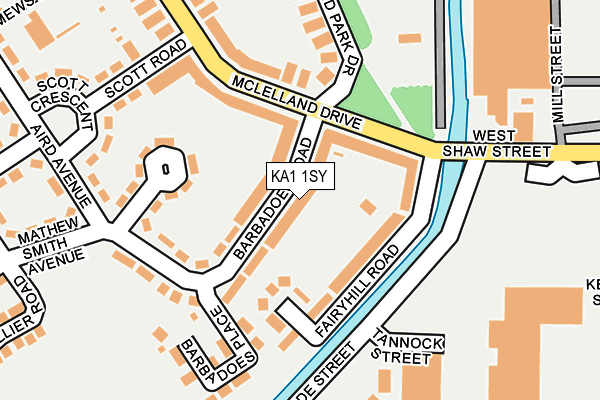 KA1 1SY map - OS OpenMap – Local (Ordnance Survey) KA1 1SY map - OS OpenMap – Local (Ordnance Survey)
