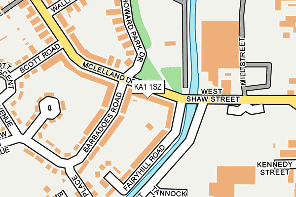 KA1 1SZ map - OS OpenMap – Local (Ordnance Survey) KA1 1SZ map - OS OpenMap – Local (Ordnance Survey)