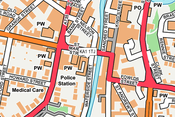 KA1 1TJ map - OS OpenMap – Local (Ordnance Survey)