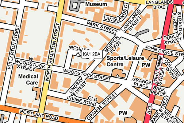 KA1 2BA map - OS OpenMap – Local (Ordnance Survey) KA1 2BA map - OS OpenMap – Local (Ordnance Survey)