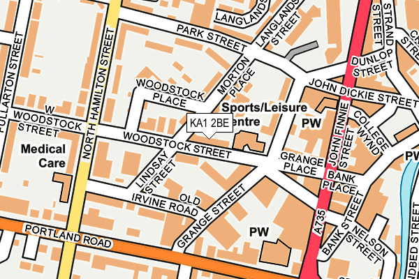 KA1 2BE map - OS OpenMap – Local (Ordnance Survey) KA1 2BE map - OS OpenMap – Local (Ordnance Survey)