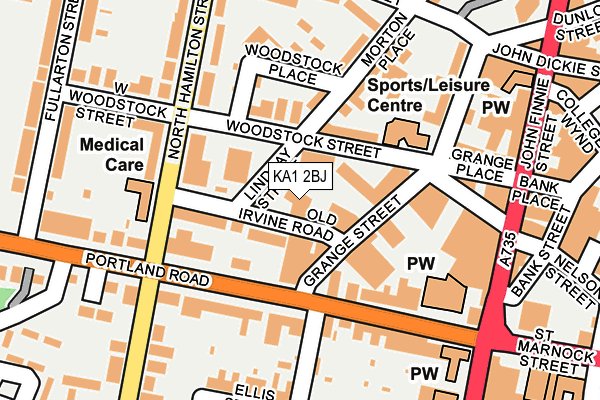 KA1 2BJ map - OS OpenMap – Local (Ordnance Survey) KA1 2BJ map - OS OpenMap – Local (Ordnance Survey)