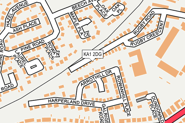 KA1 2DG map - OS OpenMap – Local (Ordnance Survey) KA1 2DG map - OS OpenMap – Local (Ordnance Survey)