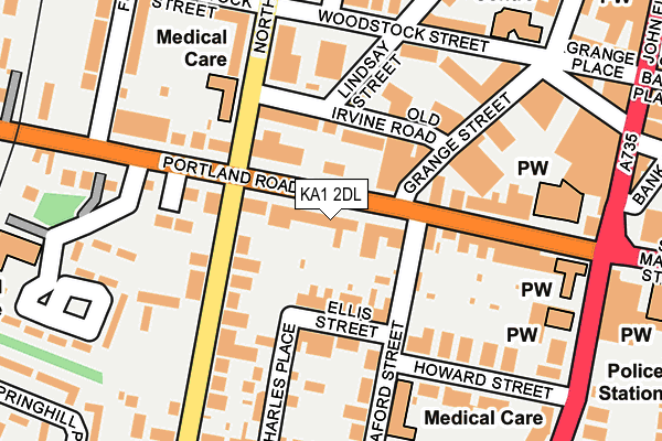 KA1 2DL map - OS OpenMap – Local (Ordnance Survey) KA1 2DL map - OS OpenMap – Local (Ordnance Survey)