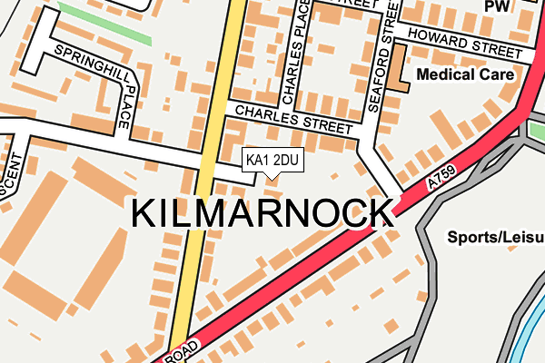 KA1 2DU map - OS OpenMap – Local (Ordnance Survey) KA1 2DU map - OS OpenMap – Local (Ordnance Survey)