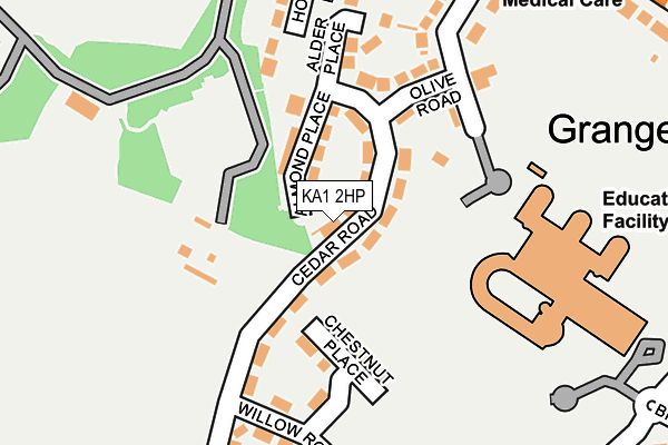 KA1 2HP map - OS OpenMap – Local (Ordnance Survey) KA1 2HP map - OS OpenMap – Local (Ordnance Survey)