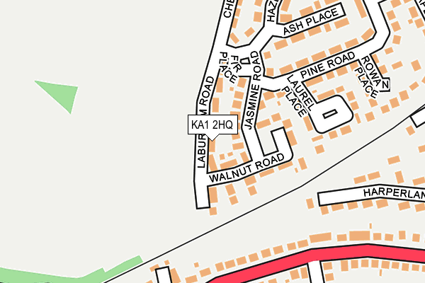 KA1 2HQ map - OS OpenMap – Local (Ordnance Survey) KA1 2HQ map - OS OpenMap – Local (Ordnance Survey)