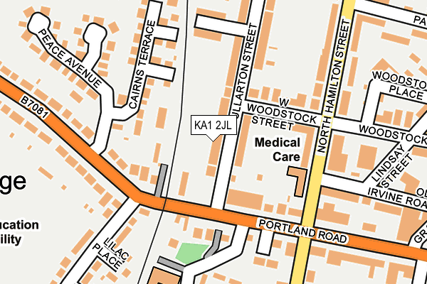 KA1 2JL map - OS OpenMap – Local (Ordnance Survey) KA1 2JL map - OS OpenMap – Local (Ordnance Survey)