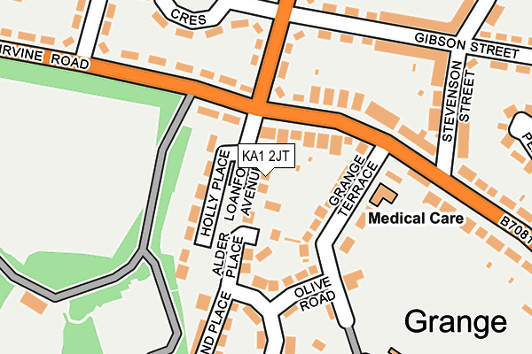 KA1 2JT map - OS OpenMap – Local (Ordnance Survey) KA1 2JT map - OS OpenMap – Local (Ordnance Survey)