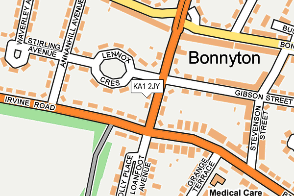 KA1 2JY map - OS OpenMap – Local (Ordnance Survey) KA1 2JY map - OS OpenMap – Local (Ordnance Survey)