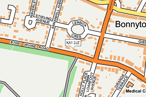 KA1 2JZ map - OS OpenMap – Local (Ordnance Survey) KA1 2JZ map - OS OpenMap – Local (Ordnance Survey)