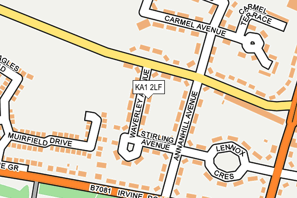 KA1 2LF map - OS OpenMap – Local (Ordnance Survey) KA1 2LF map - OS OpenMap – Local (Ordnance Survey)