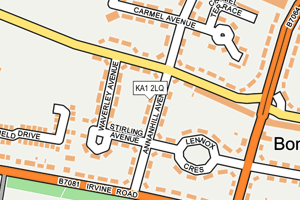 KA1 2LQ map - OS OpenMap – Local (Ordnance Survey) KA1 2LQ map - OS OpenMap – Local (Ordnance Survey)