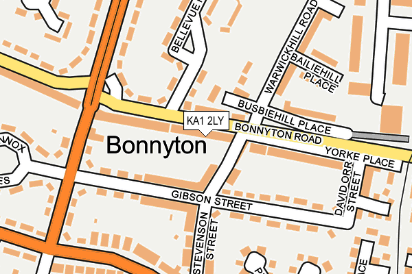 KA1 2LY map - OS OpenMap – Local (Ordnance Survey) KA1 2LY map - OS OpenMap – Local (Ordnance Survey)