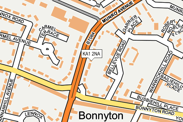 KA1 2NA map - OS OpenMap – Local (Ordnance Survey) KA1 2NA map - OS OpenMap – Local (Ordnance Survey)
