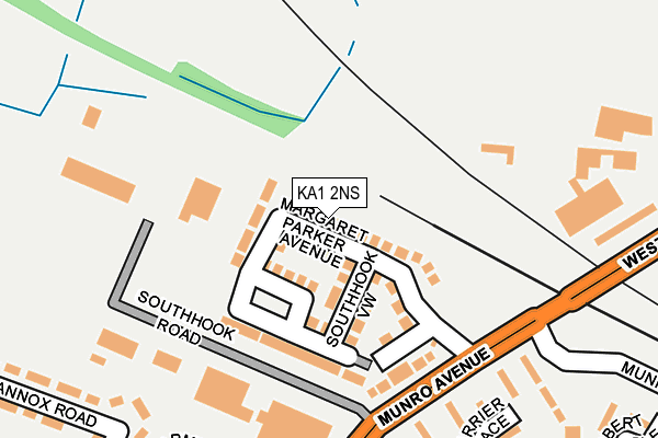 KA1 2NS map - OS OpenMap – Local (Ordnance Survey) KA1 2NS map - OS OpenMap – Local (Ordnance Survey)