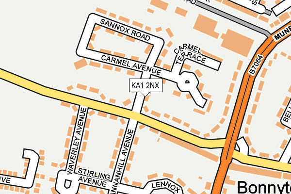 KA1 2NX map - OS OpenMap – Local (Ordnance Survey) KA1 2NX map - OS OpenMap – Local (Ordnance Survey)