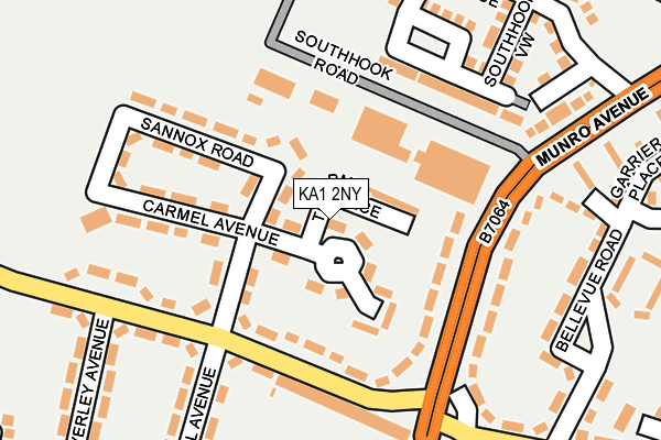 KA1 2NY map - OS OpenMap – Local (Ordnance Survey) KA1 2NY map - OS OpenMap – Local (Ordnance Survey)