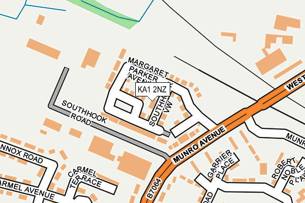 KA1 2NZ map - OS OpenMap – Local (Ordnance Survey) KA1 2NZ map - OS OpenMap – Local (Ordnance Survey)