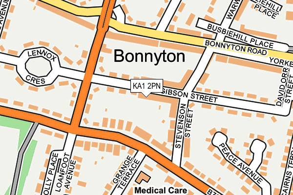 KA1 2PN map - OS OpenMap – Local (Ordnance Survey) KA1 2PN map - OS OpenMap – Local (Ordnance Survey)