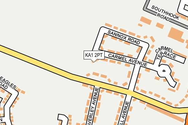KA1 2PT map - OS OpenMap – Local (Ordnance Survey) KA1 2PT map - OS OpenMap – Local (Ordnance Survey)